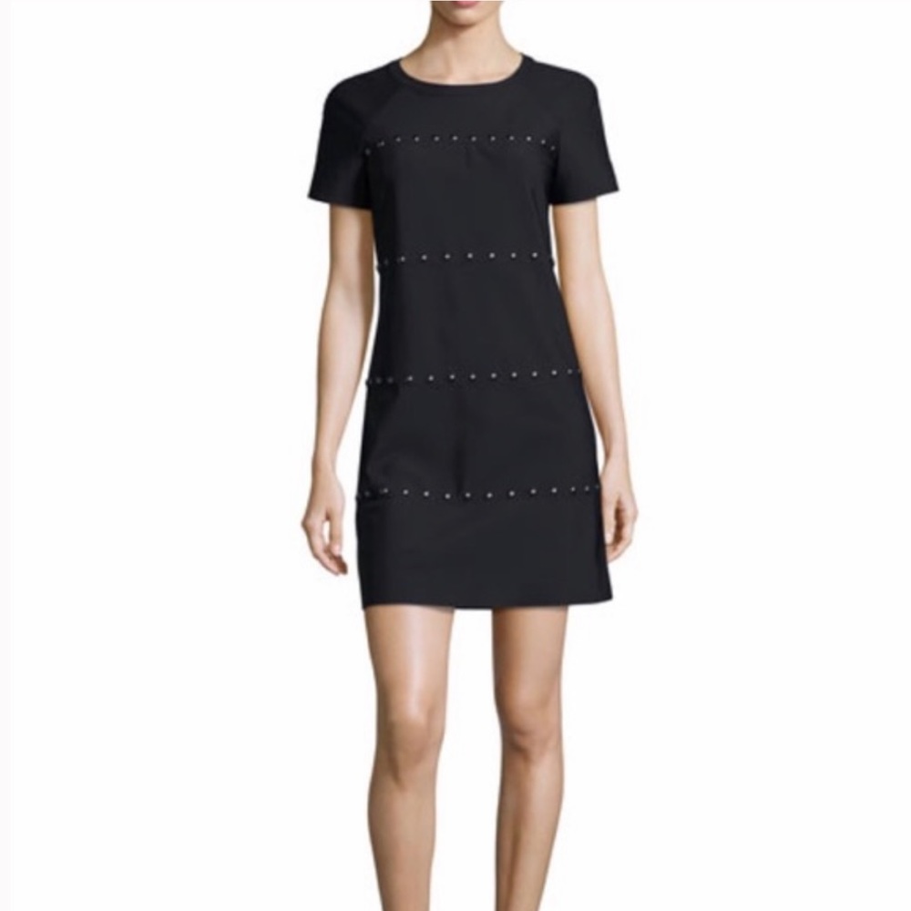 TORY BURCH Waterbury Short-Sleeve Studded Dress